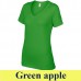 Anvil 392 női pehelysúlyú 110 g-os V nyakú női póló AN392 green apple
